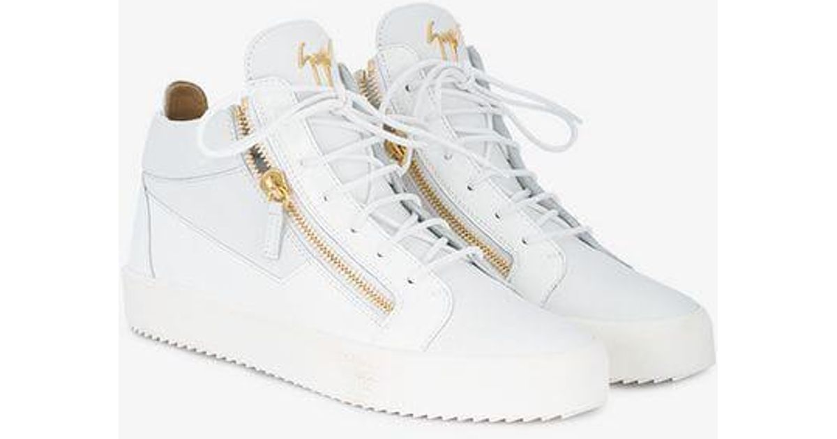 Giuseppe Zanotti Leather Kriss Sneakers in White for Men - Lyst