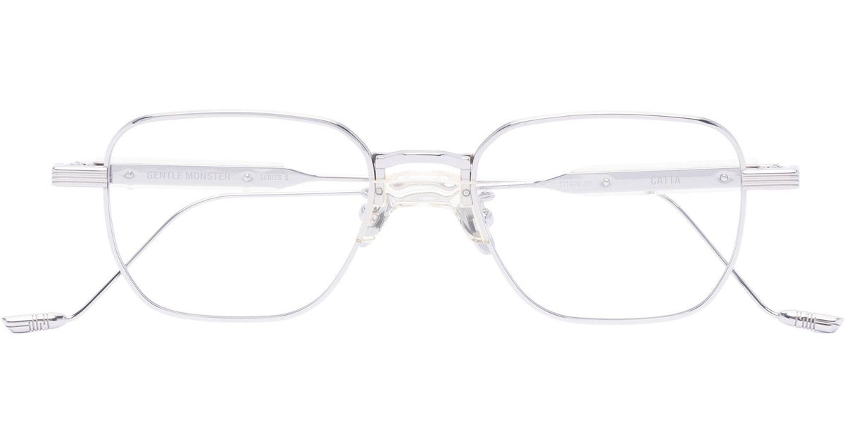 Gentle Monster Tone Catta C2 Square Optical Glasses in White | Lyst