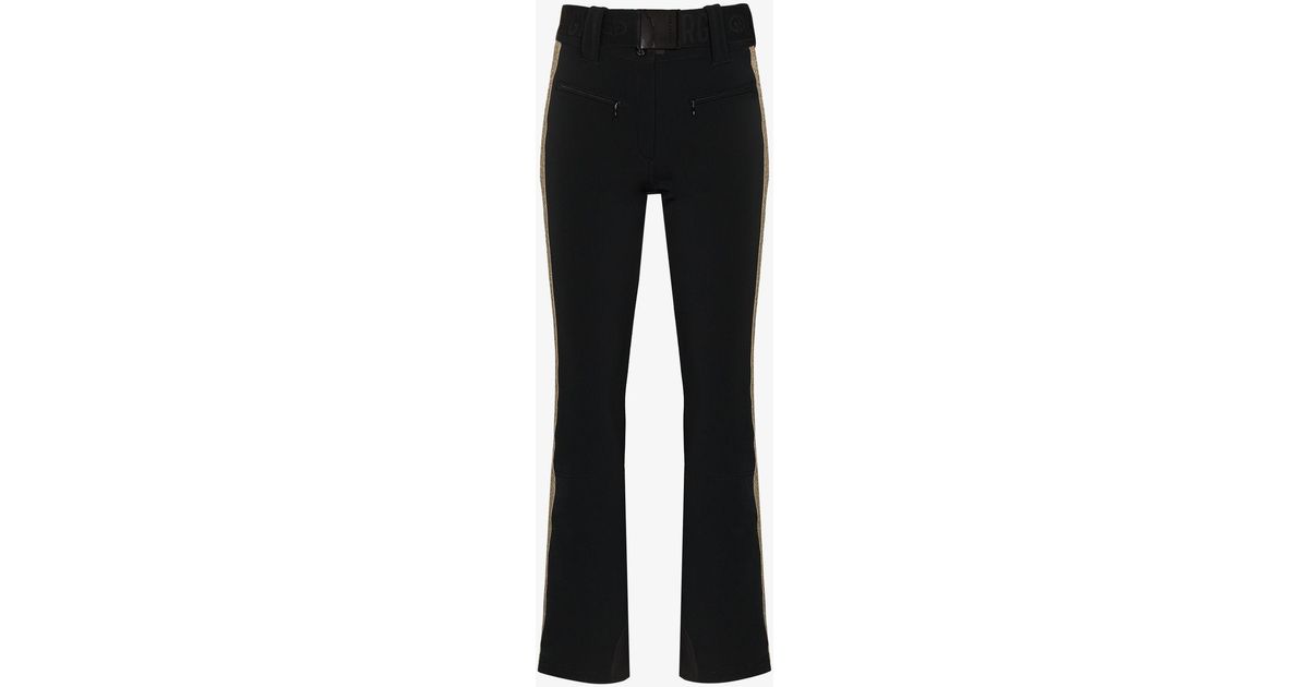 Goldbergh Pam Glitter Logo Ski Trousers in Black Lyst