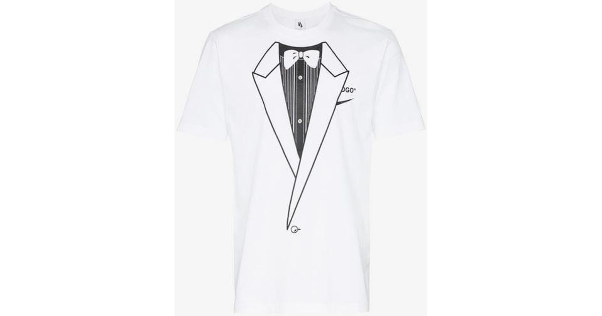 tuxedo print shirt
