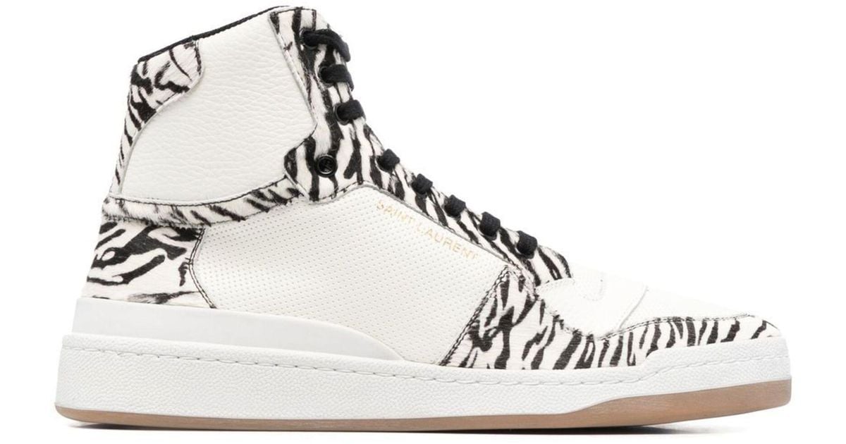 Saint laurent shop zebra shoes