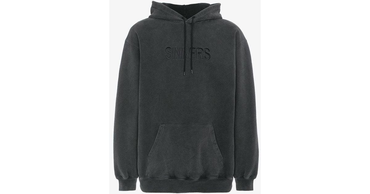 Balenciaga Sudadera Negra Sudadera Sinners Sinners q1xw6TtOc