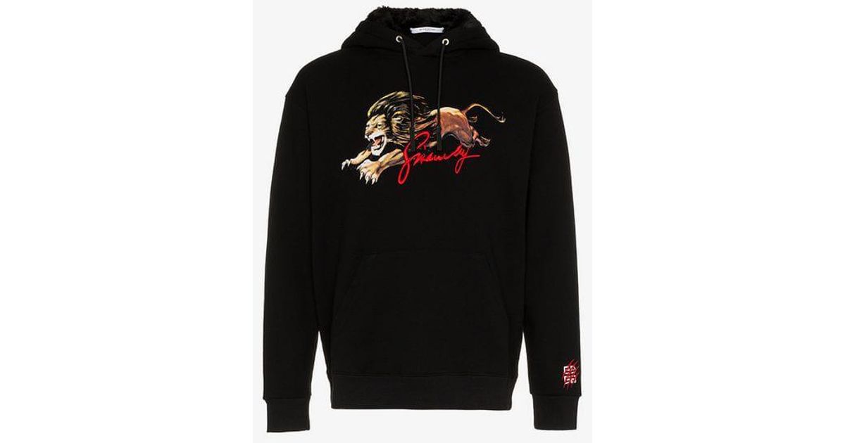 givenchy lion hoodie
