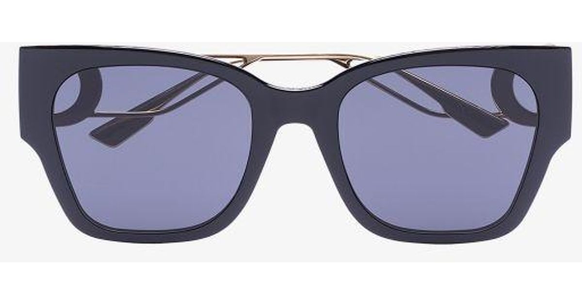 Dior Synthetic 30montaigne Square Sunglasses in Black Lyst