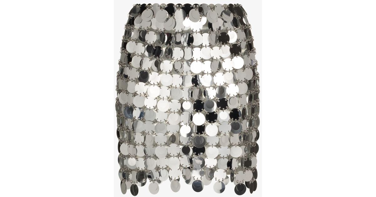 Rabanne Chain Mail Mini Skirt - Women's - Brass/plastic in