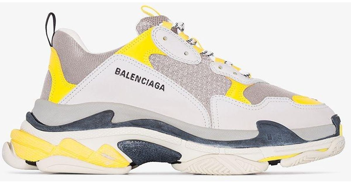 all yellow balenciaga sneakers