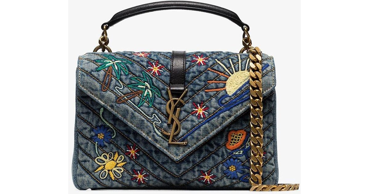 ysl denim bag