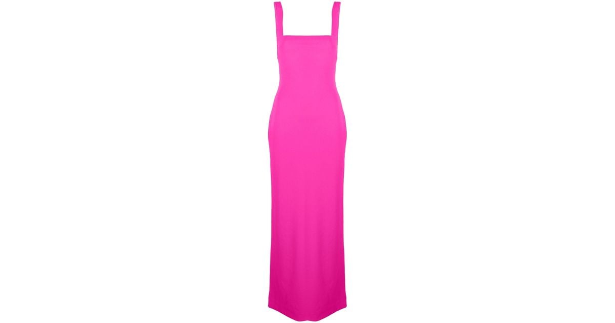 Solace London Joni Square Neck Sleeveless Maxi Dress in Pink | Lyst