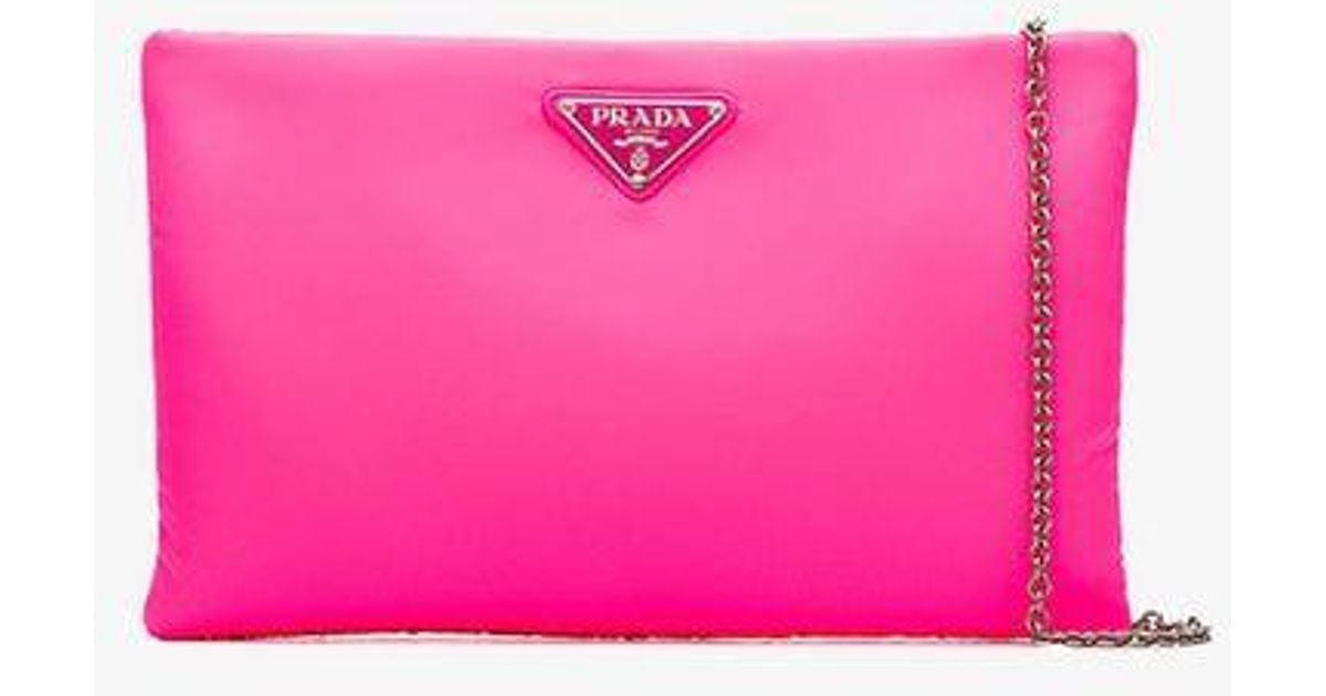 neon pink prada bag