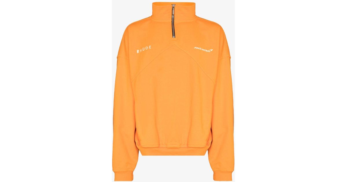 rhude half zip