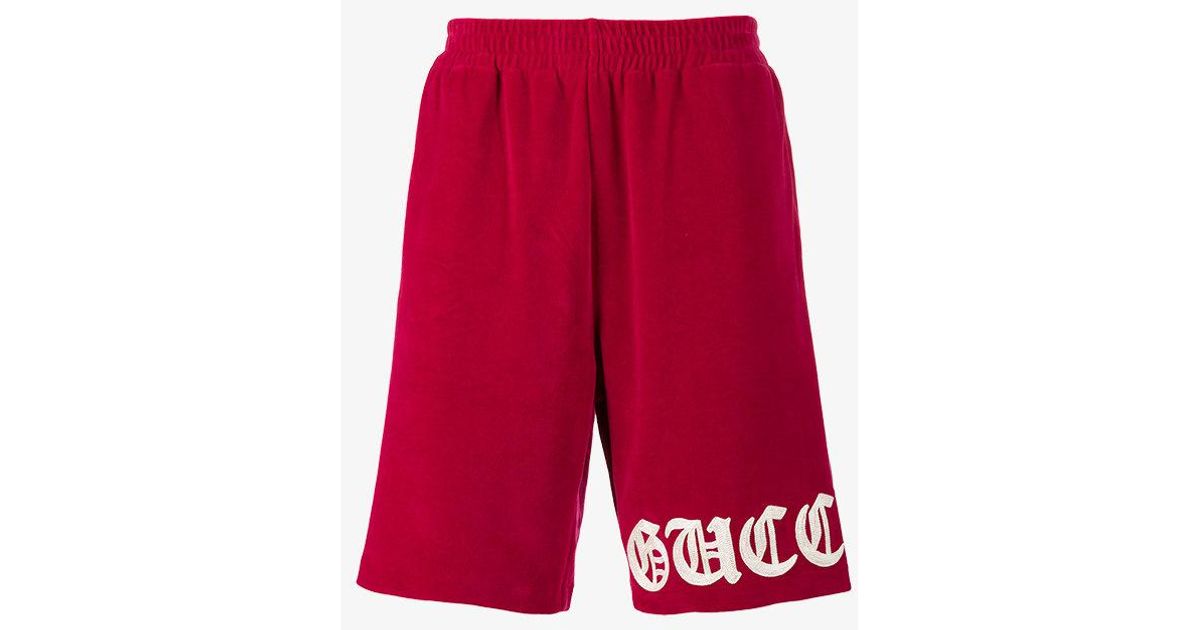 red gucci shorts