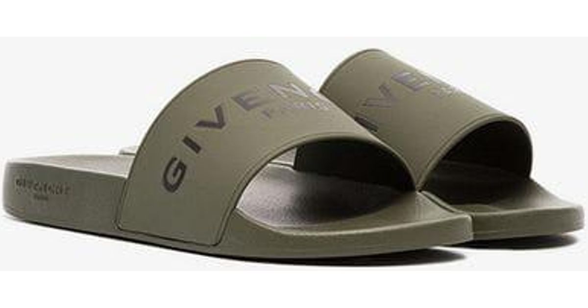 Givenchy Logo-print Rubber Slides in 