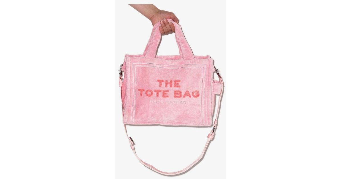 Marc Jacobs The Tote Small Terry Bag in Pink | Lyst