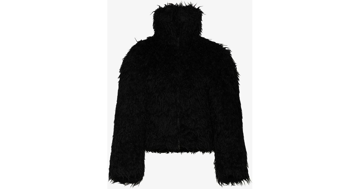 balenciaga fur jacket