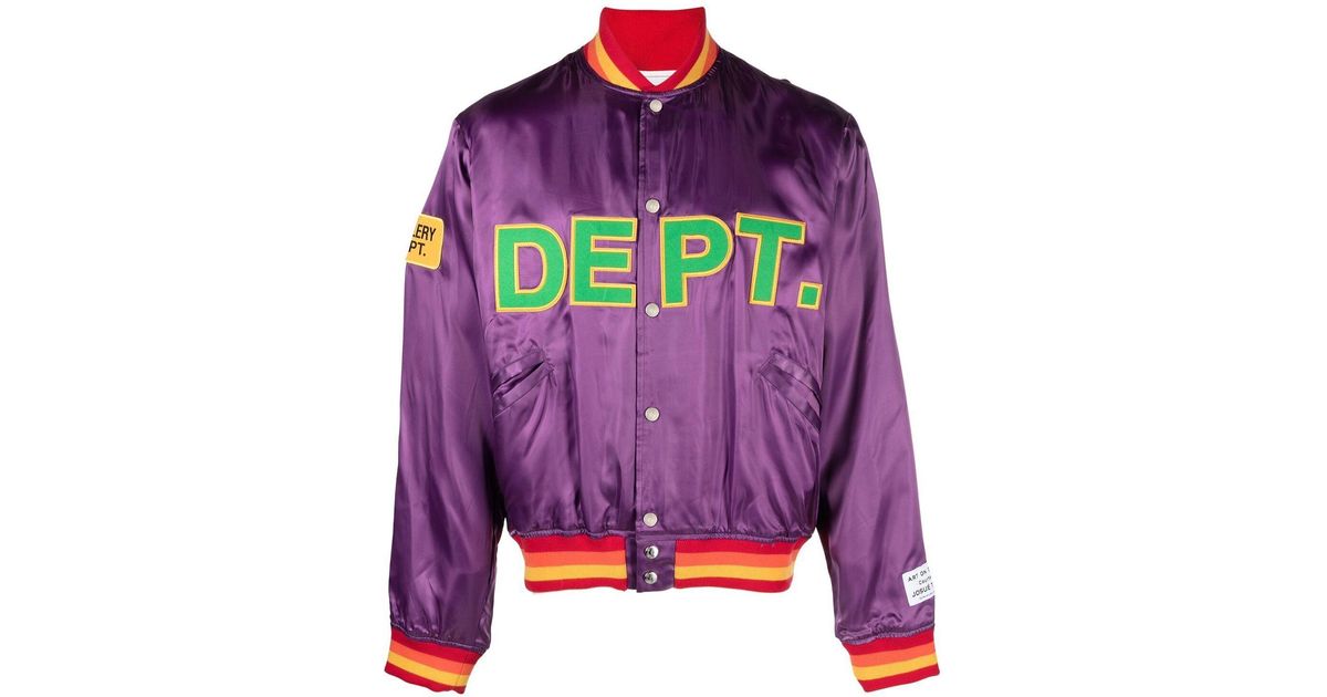 GALLERY DEPT. Purple Logo Patch Bomber Jacket for Men Lyst