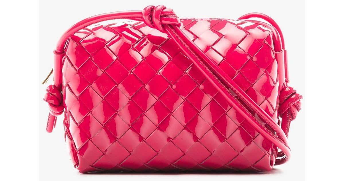 Bottega Veneta Intrecciato Small Loop Camera Bag - Pink Shoulder Bags,  Handbags - BOT224036