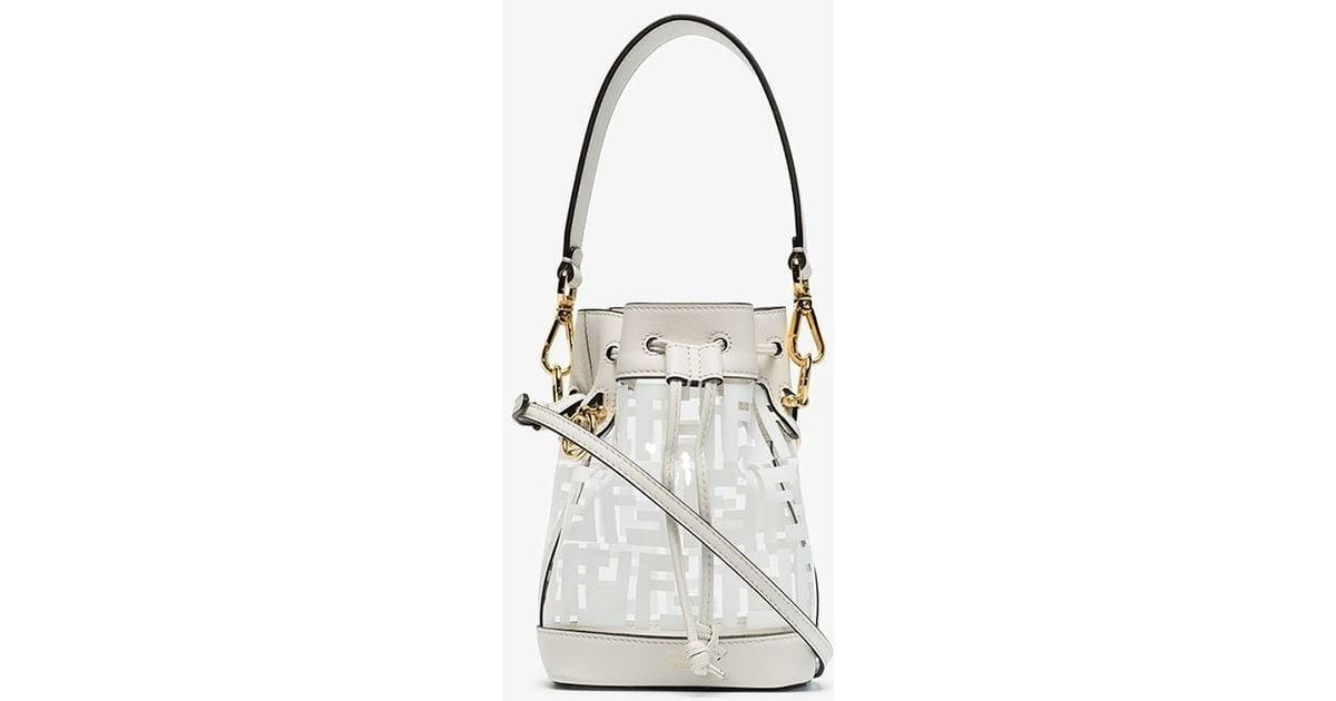 fendi white pvc bag