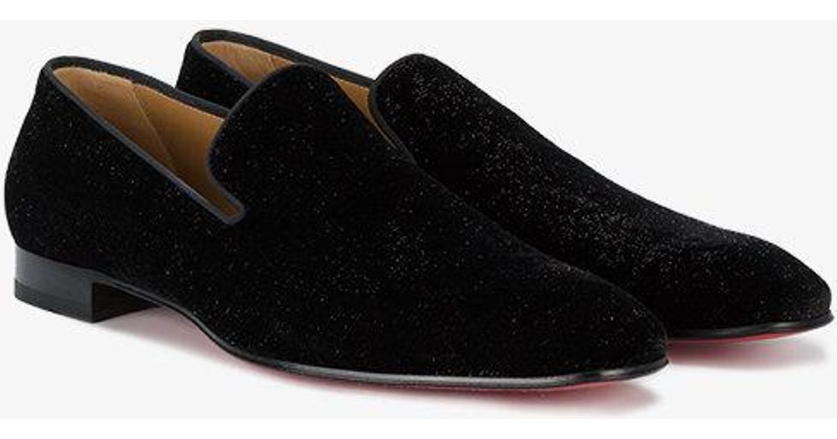 christian louboutin velvet loafers