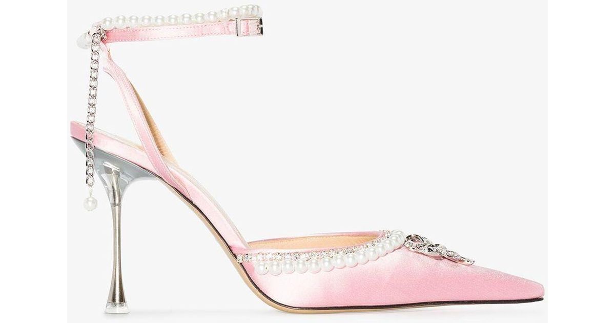 mach and mach satin pumps