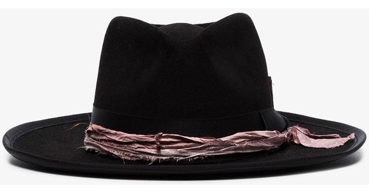 Nick Fouquet Embroidered Slogan Fedora 