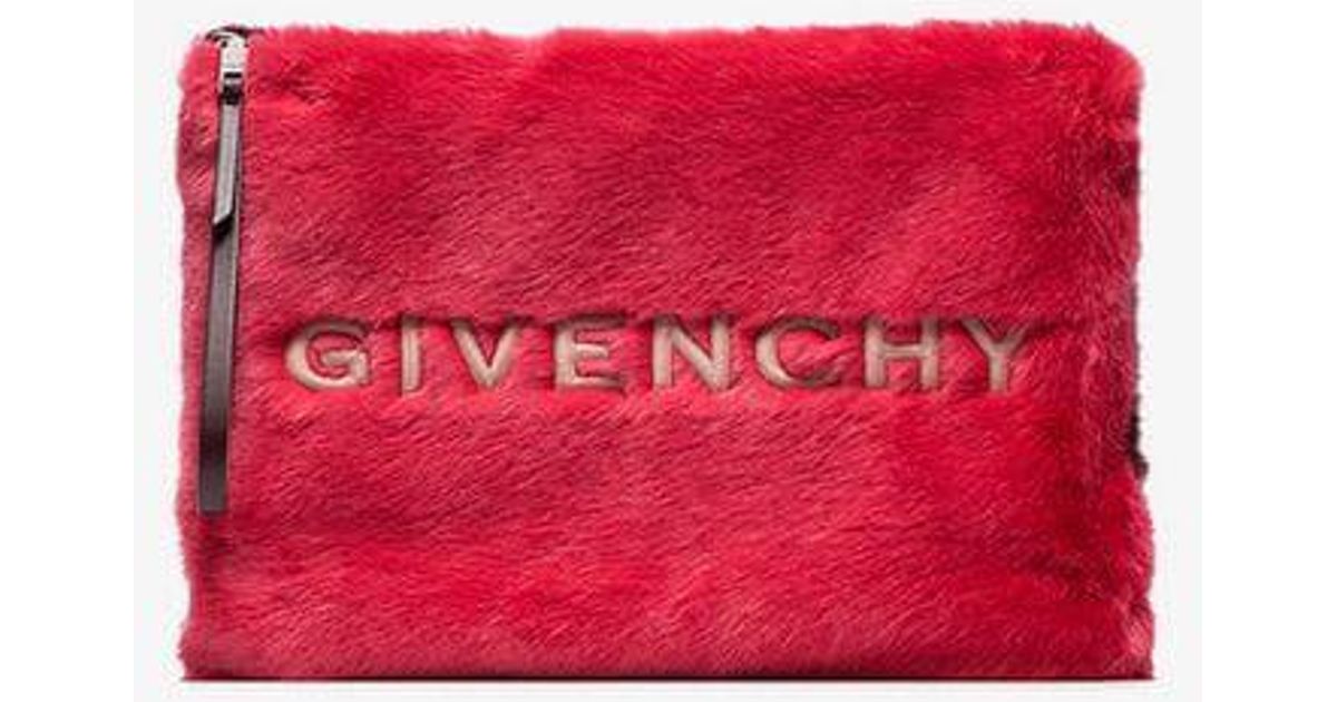 givenchy fur pouch