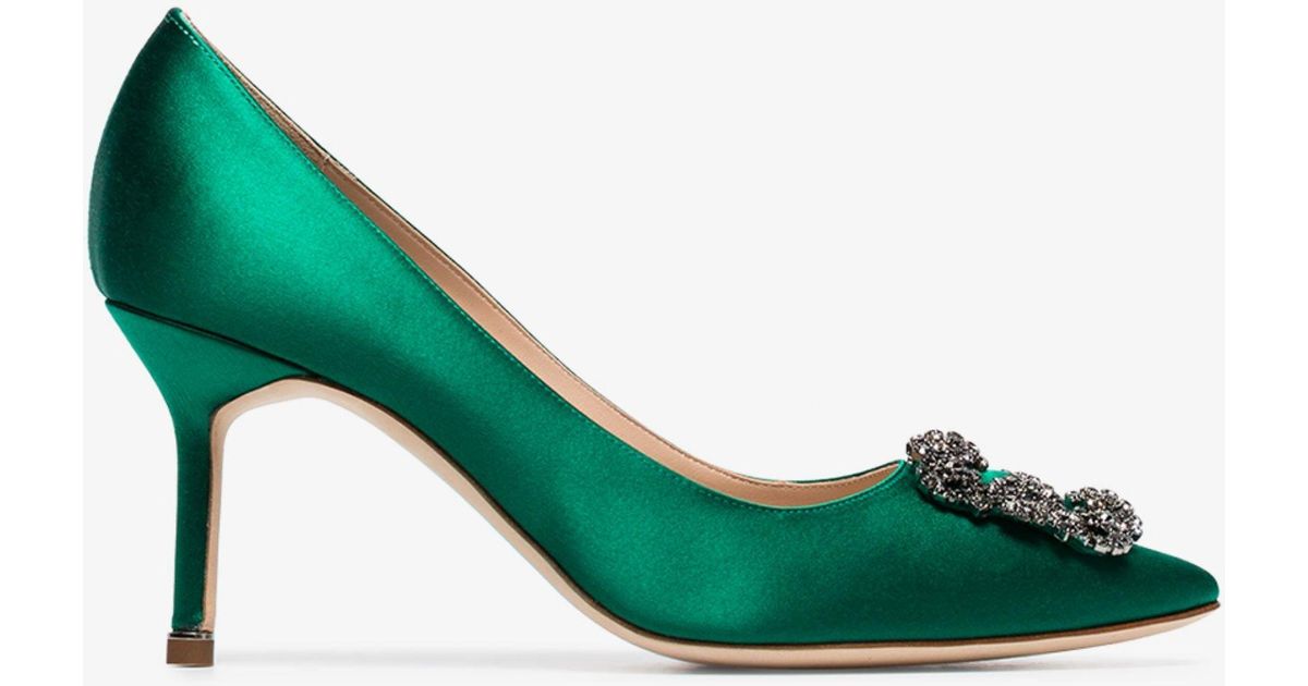 hangisi 105 embellished satin pumps