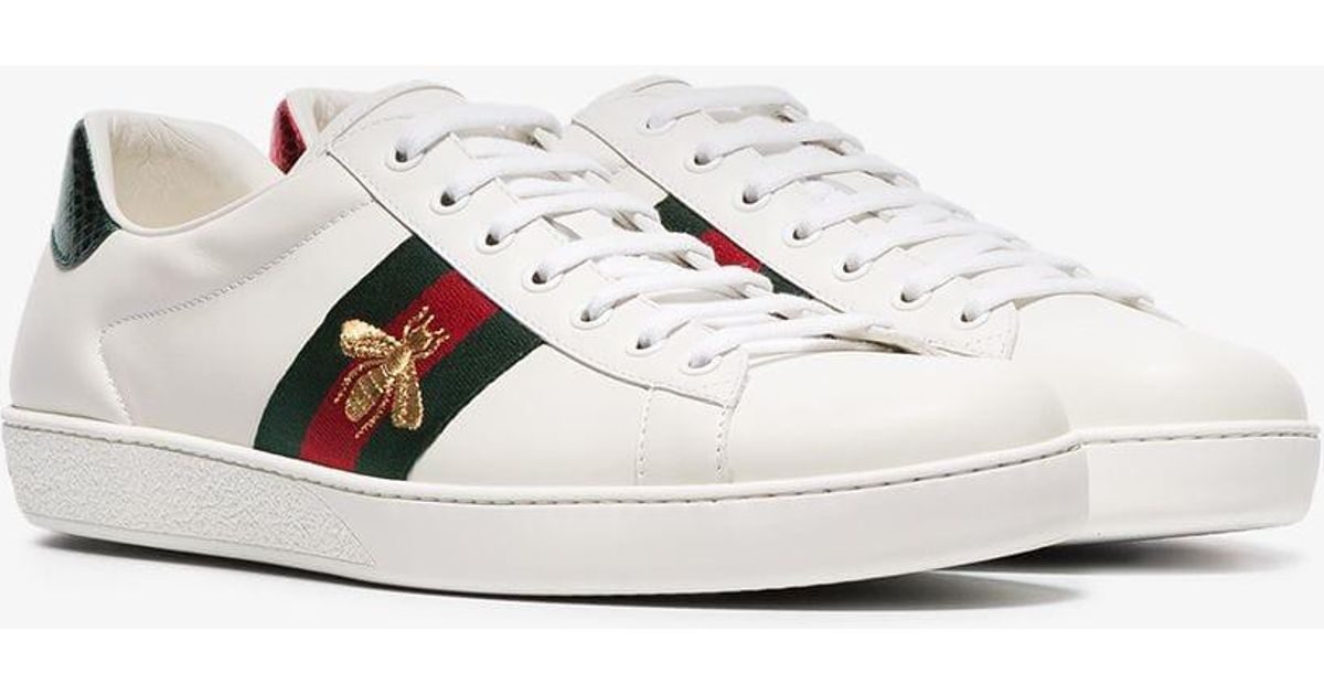 gucci ace bee sneakers mens