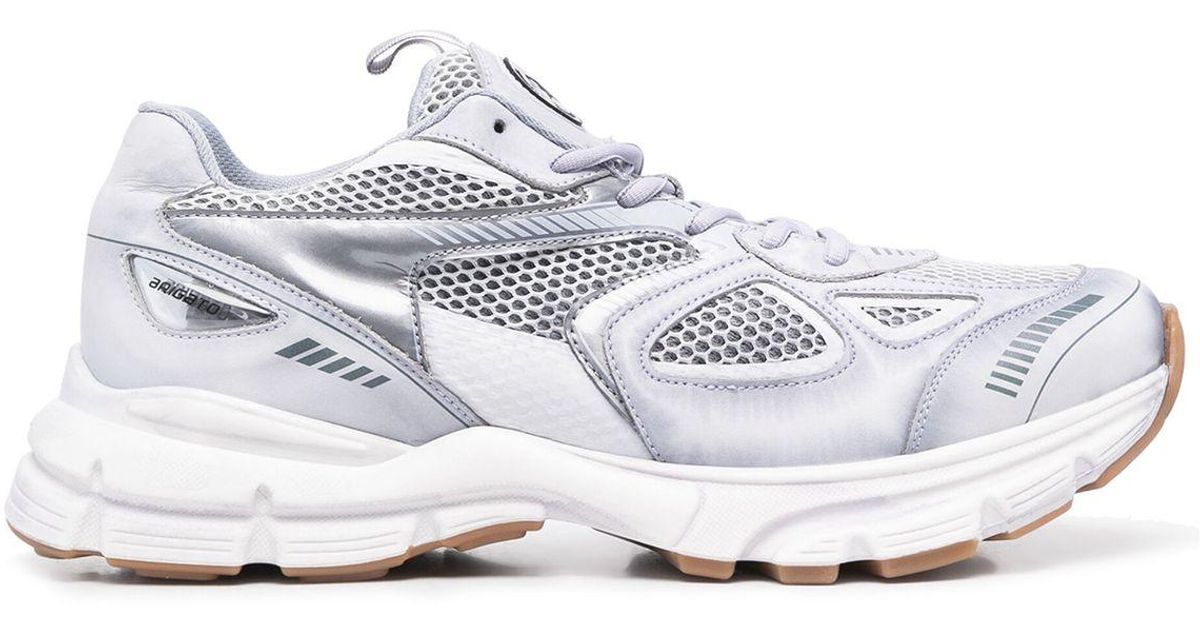 Axel Arigato Leather Grey Marathon Dip-dye Sneakers in Gray for Men | Lyst
