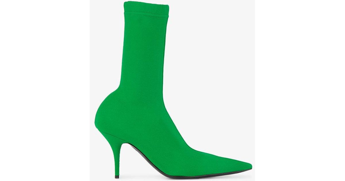 balenciaga green boots