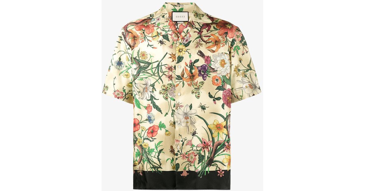 gucci printed shirt