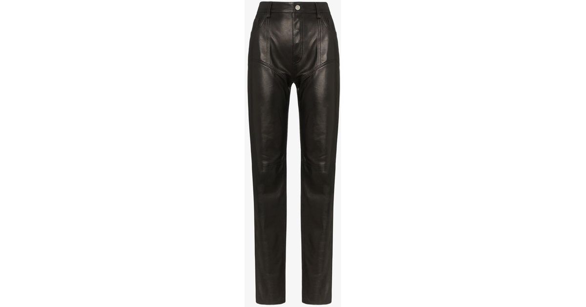 Mugler High-waisted Straight Leg 