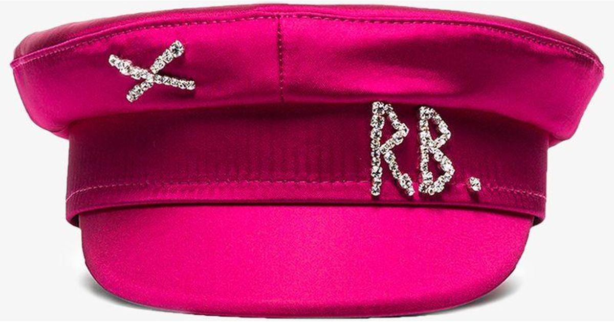Ruslan Baginskiy Satin Baker Boy Hat in 