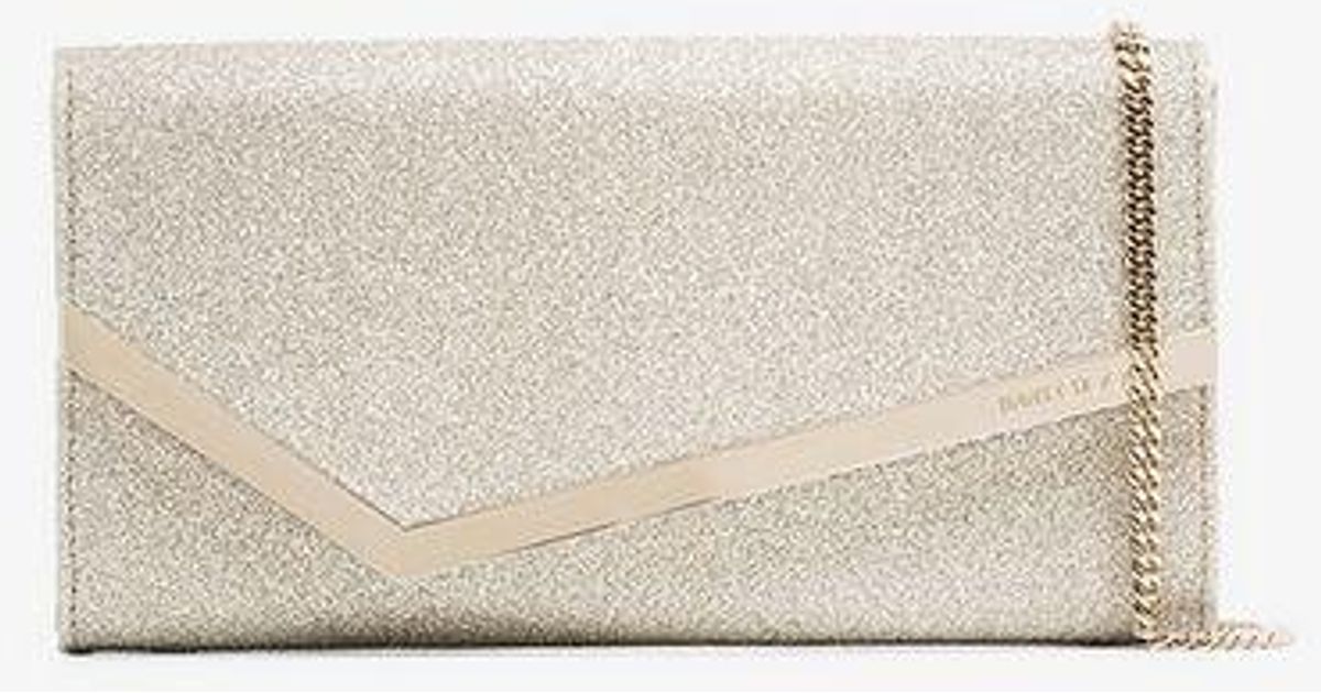 Jimmy Choo Emmie Clutch in Metallic Lyst
