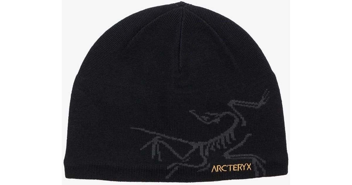 Arc'teryx Toque Bird Logo Beanie Hat in Black for Men | Lyst