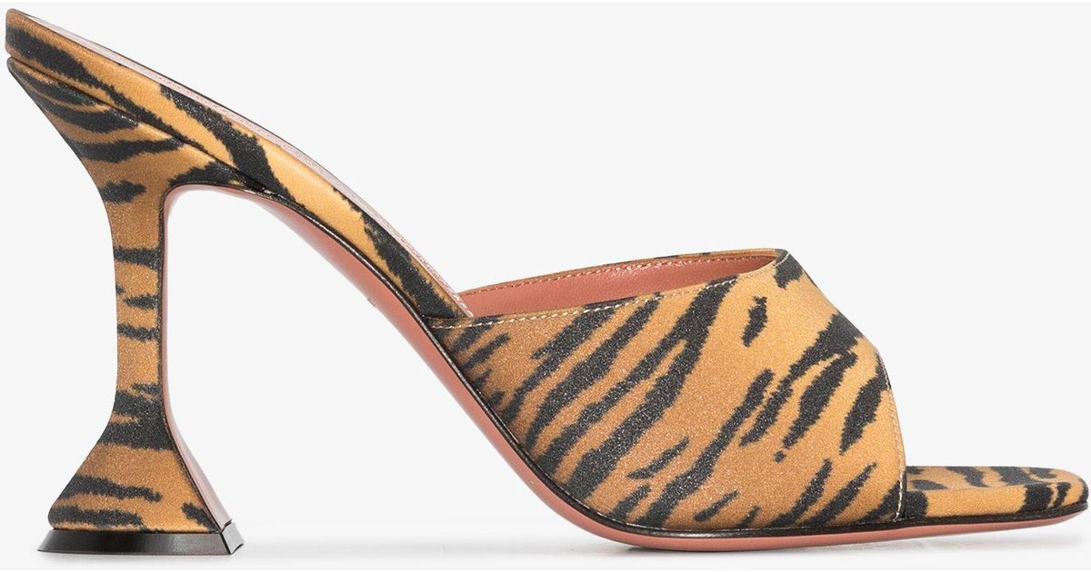 Tiger print mules clearance