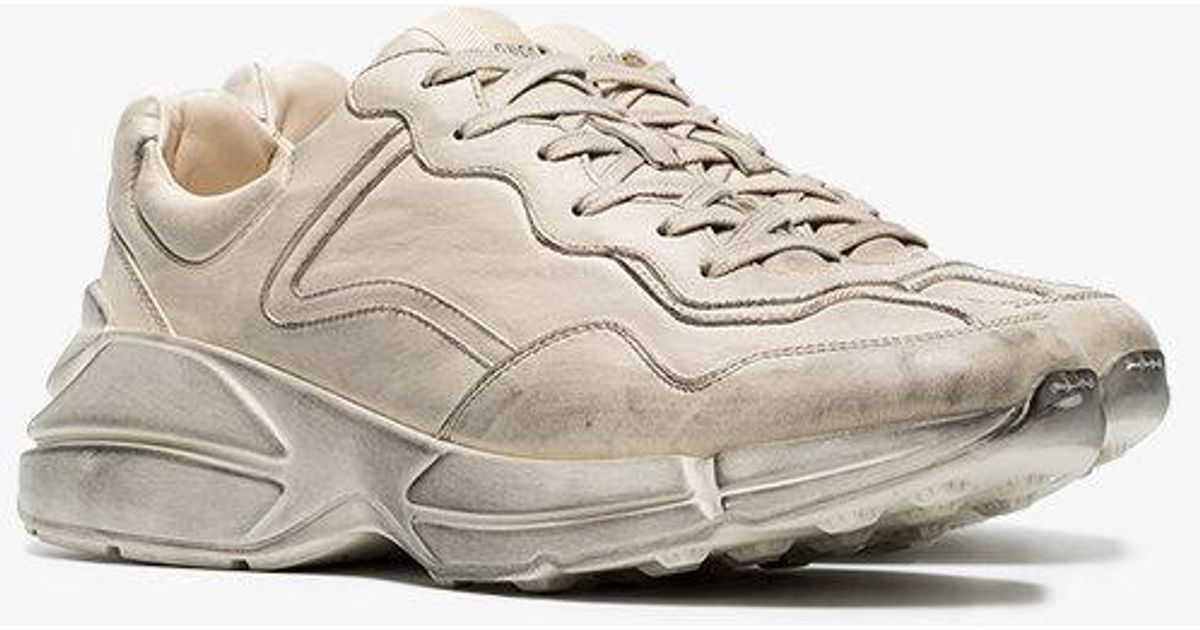 gucci distressed trainers