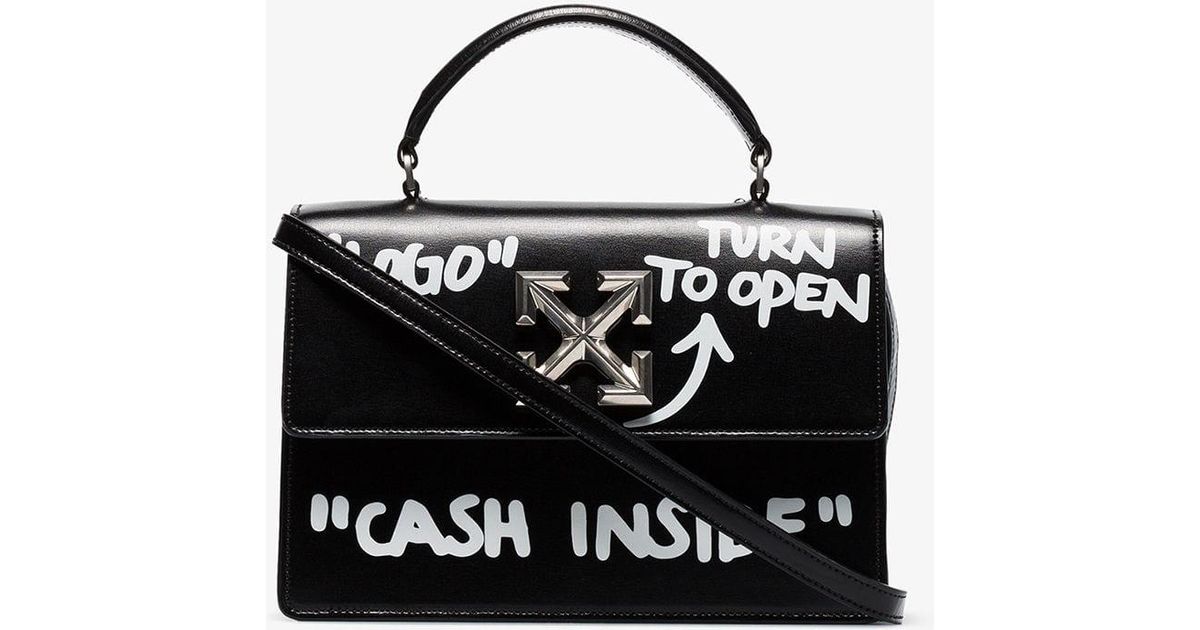 Turn to open store cash inside bag