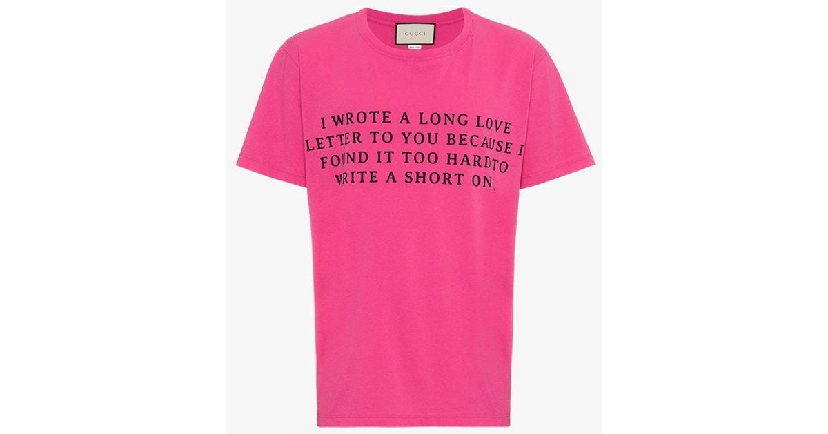 pink gucci tee
