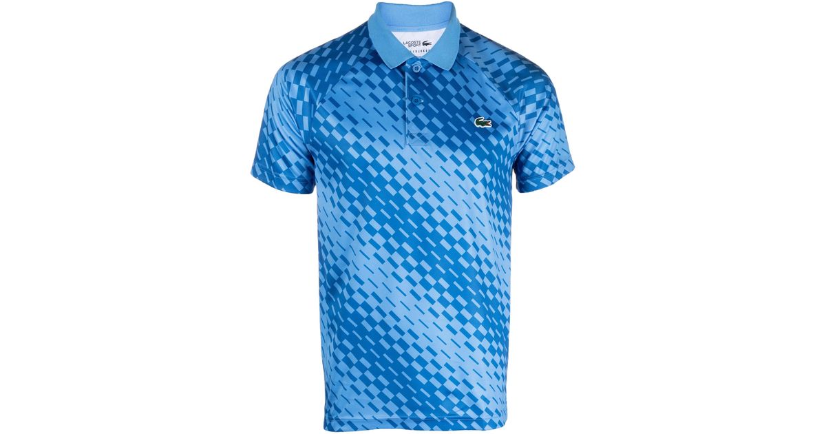Lacoste X Novak Djokovic Fan Version Tennis Polo Shirt in Blue for Men Lyst
