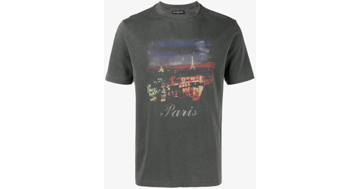 balenciaga print t shirt