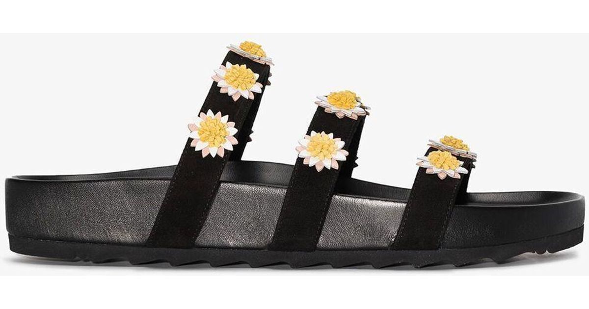 Valentino Garavani One Stud Slides In Brown | ModeSens