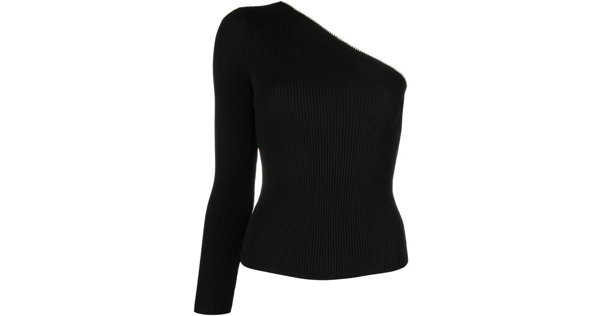 ANOUKI Onesleeve Top in Black Lyst