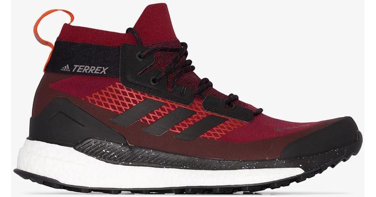 adidas Red Terrex Free Hiker Gtx Sneakers for Men | Lyst