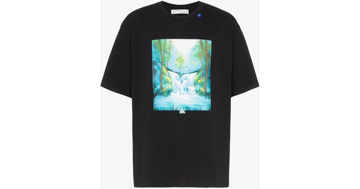 o Virgil Abloh Waterfall Printed Cotton 