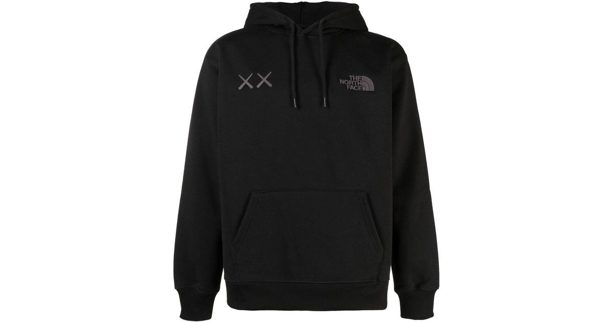 The North Face X Kaws Logo Embroidered Hoodie - Men's - Cotton ...