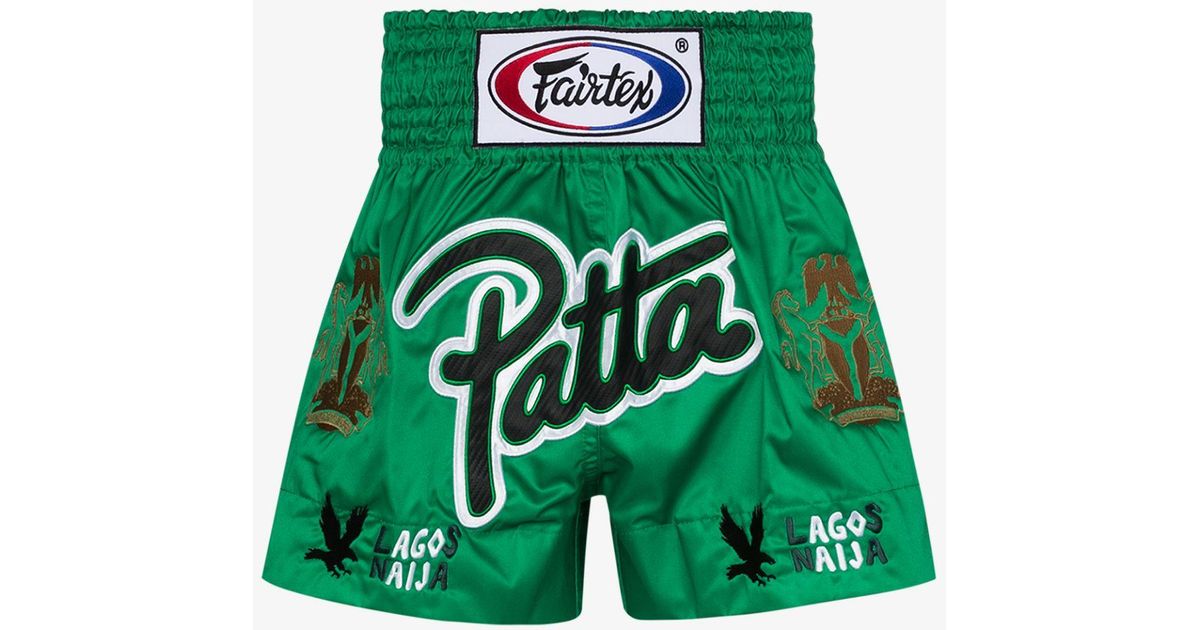 PATTA X Homecoming Muay Thai Shorts in Green for Men | Lyst