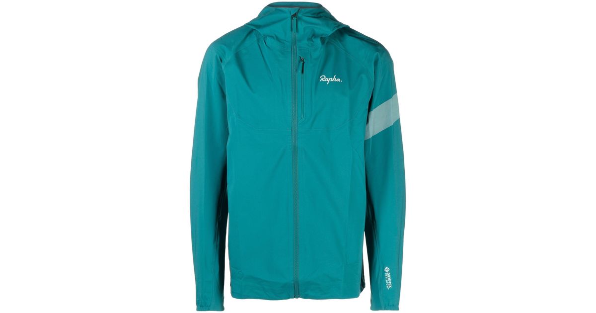 Rapha Blue Goretex Infinium Trail Cycling Jacket Men's Nylon for Men Lyst