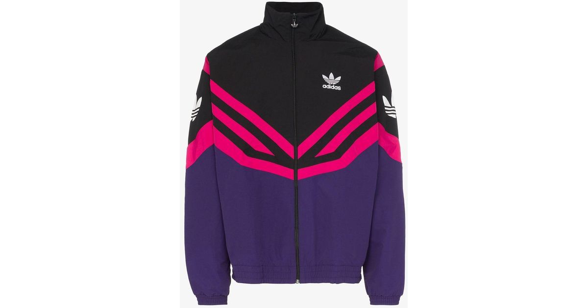 adidas jacket pink stripes