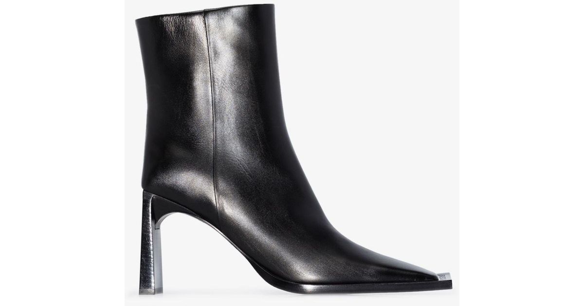 balenciaga square toe boots