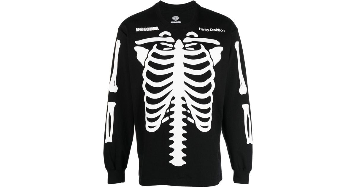 Neighborhood X Harley Davidson Long-sleeve T-shirt in Black Neighborhood X Harley Davidson Long-sleeve T-shirt in Black